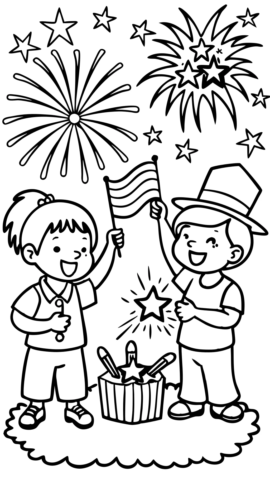 4th of july coloring pages printable